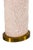 Pink Ceramic Flower and Leaf Motif Table Lamps With Vinyl Shades - a Pair For Sale - Image 4 of 7