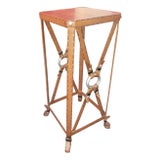 Rare Adnet Hermès Equestrian Side Table For Sale