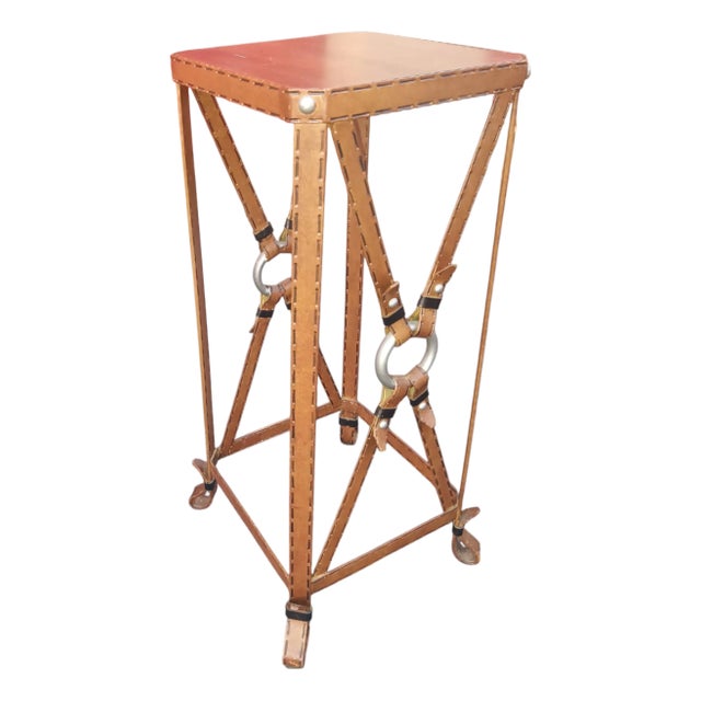Rare Adnet Hermès Equestrian Side Table For Sale