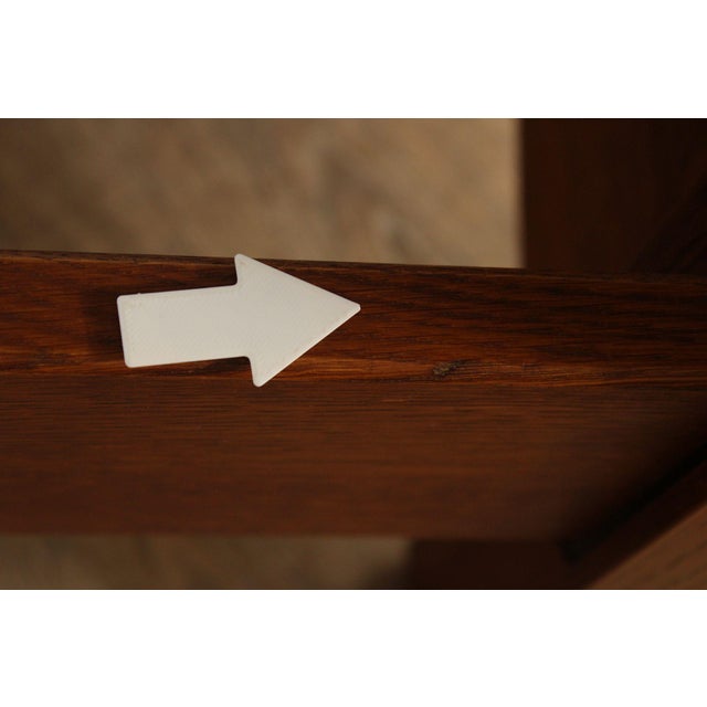 Stickley Mission Style Oak and Leather Queen Bed For Sale - Image 17 of 18