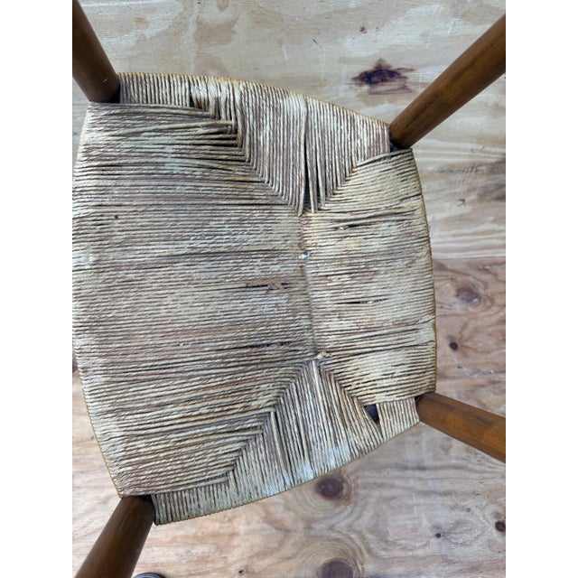 Camel Vintage Modern Danish Cow Horn Bar Stool With Footplate For Sale - Image 8 of 10