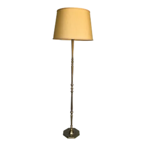 French Floor Lamp With Hexagonal Base