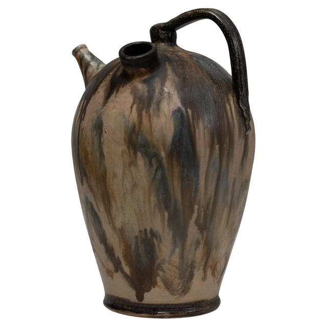 20th Century Belgian Drip Glaze Ceramic Jug For Sale - Image 15 of 18