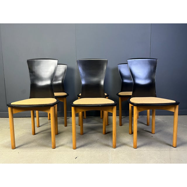 Vintage Pelope Dining Chairs by Francesco Binfarè for Cassina, 1990s, Set of 6 For Sale - Image 15 of 15