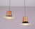 Black Hanging Lamps in Wicker, Black Metal, and Glass, 1950s, Set of 2 For Sale - Image 8 of 8