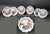 Bristol Delftware Polychrome Chinoiserie Scalloped Plates, Set of Six Circa 1760 This set of six Bristol delftware plates...