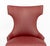 Contemporary Red Upholstered Chair and Ottoman For Sale In New York - Image 6 of 12