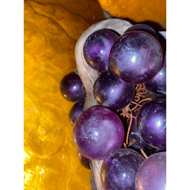 Lucite Grapes .Vintage Lucite Grape Cluster. Lucite Grape Cluster For Sale - Image 12 of 12