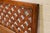 Wood Henredon Mid-Century Modern Carved Oak Woven Front Twin Headboard, Circa 1970s For Sale - Image 7 of 9