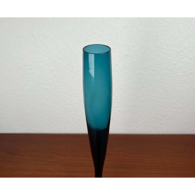 1960s Mid-Century Modern Green Glass Vase from Alsterfors Glasbruk, Sweden, 1960s For Sale - Image 5 of 8