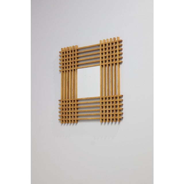 Vintage Italian Wooden Mirror by Ettore Sottsass, 1960 For Sale - Image 12 of 12