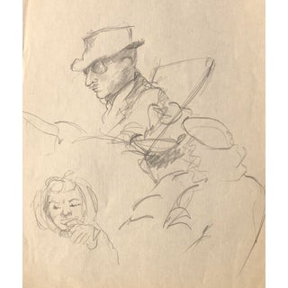 1950s Figure Study Drawing For Sale