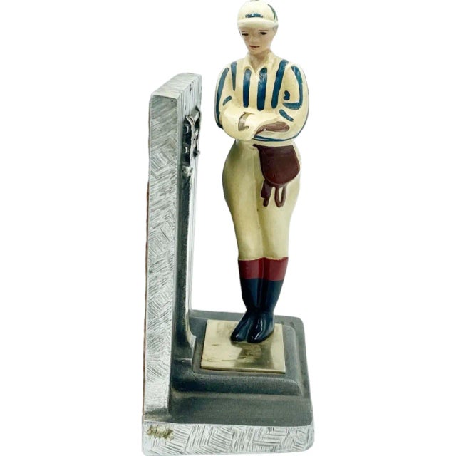 Pair Vintage Kentucky Tavern Creations Equestrian Jockey Bookends For Sale - Image 4 of 13