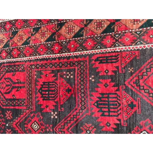 Vintage Afghan Balutch Rug, 1950s For Sale - Image 4 of 13
