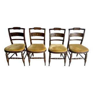 Hitchcock Dining Chairs- Set of 4 For Sale
