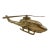 Vintage Brass Helicopter Sculpture, Mid Century Modern Aircraft Figurine, Solid Brass Helicopter Statue, Aviation Decor, Pilot Gift For Sale