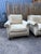 Beautiful pair of Ralph Lauren Home lounge chairs manufactured by Henredon, combining Ralph Lauren’s classic American...