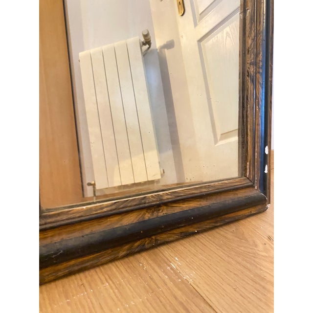 Black Louis Philippe Style Wooden Mirror, 1800s For Sale - Image 8 of 12