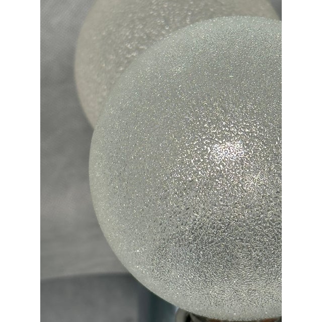 Metal Space Age Ceiling Lamp with Three Decorative Glass Bulbs, 1970s For Sale - Image 7 of 9