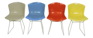 Harry Bertoia Molded Shell Side Chairs for Knoll - Set of 4