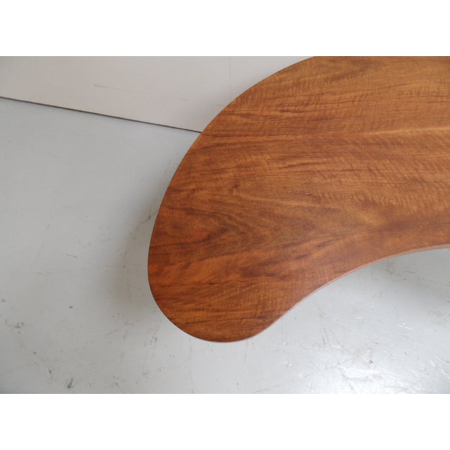 Wood Mid-Century Moon-Shaped Coffee Table, 1950s For Sale - Image 7 of 13