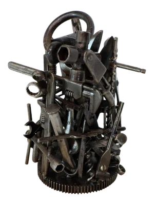 Modern Complex Tools Group Sculpture Welded Tools
