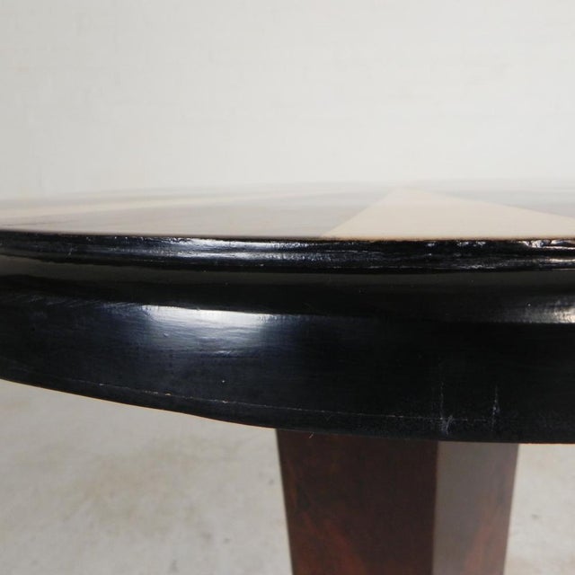 Art Deco Table with Inlaid Wood, 1990s For Sale - Image 10 of 18