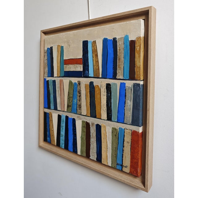 Contemporary Eloge a La Lecture, Abstract Library, Contemporary, Framed by Sophie Dumont For Sale - Image 3 of 9