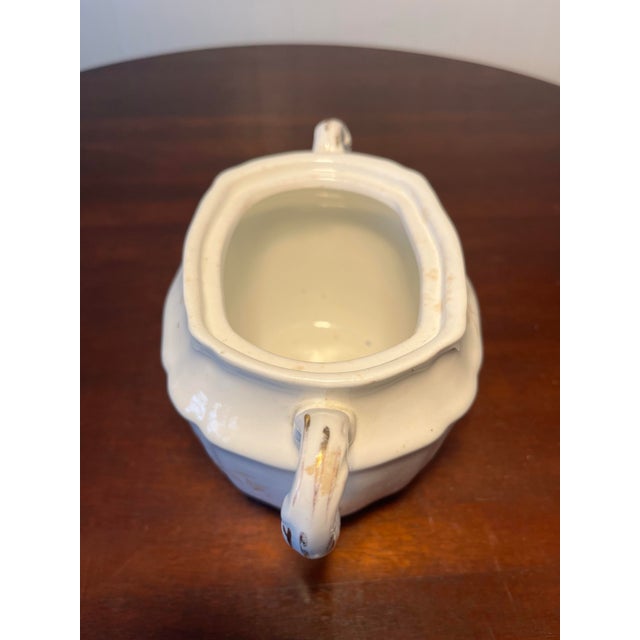 1900 - 1909 Antique Johnson Bros. Royal Šemi Porcelain Biscuit Jar For Sale - Image 5 of 7