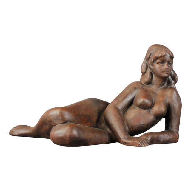 Large Female Statuette by Bohumil Kokrda, Former Czechoslovakia, 1980s For Sale