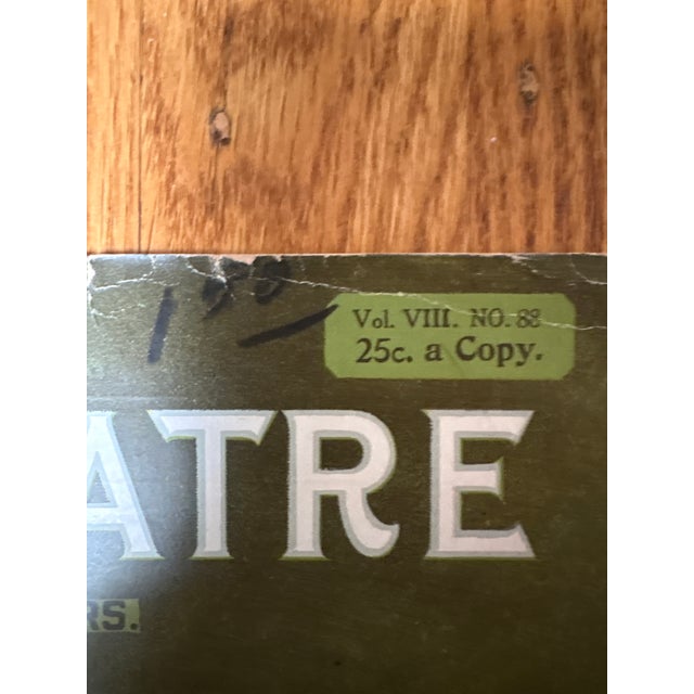 A beautifully evocative original June 1908 cover from The Theatre: A Magazine for Playgoers, featuring actress Charlotte...