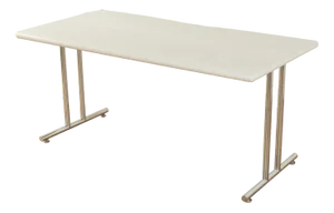 Vintage Desk in Steel and Ash, 1980s