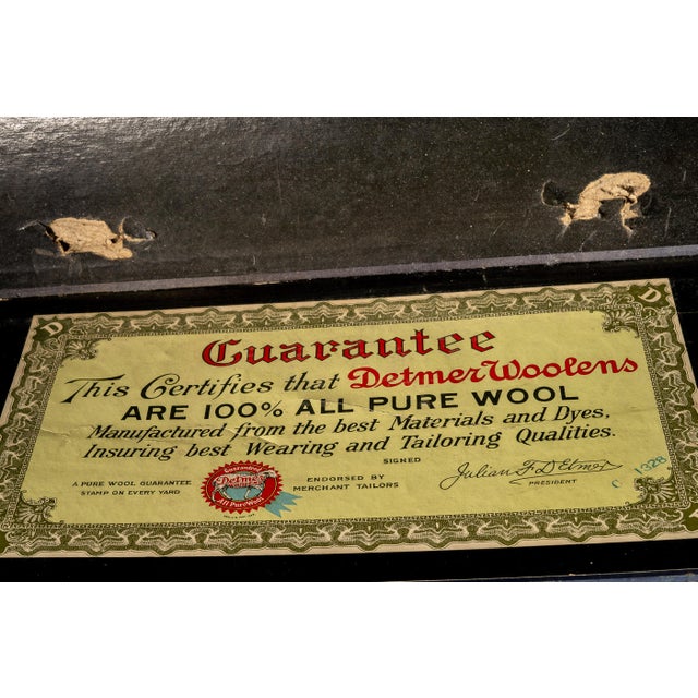 Early 20th Century Detmer Woolens Garment Box For Sale In Chicago - Image 6 of 10
