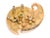 Late 19th Century 14K Yellow Rose Green Gold Diamond Garnet Brooch Pin Antique Estate For Sale - Image 4 of 4