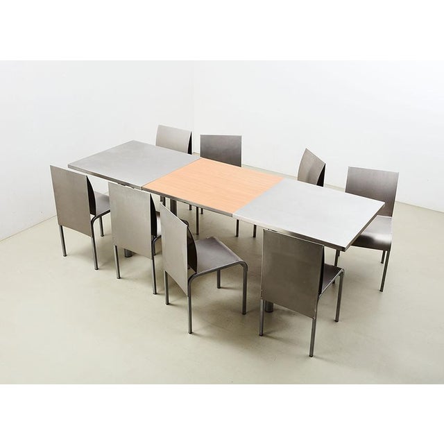 Postmodern dining set from the 1980s/90s. Most likely it comes from Belgium. Unfortunately designer and producer are...