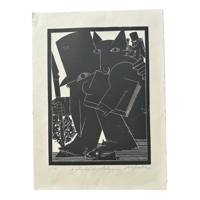 Albert Schindehütte, Figurative Composition, Woodcut For Sale