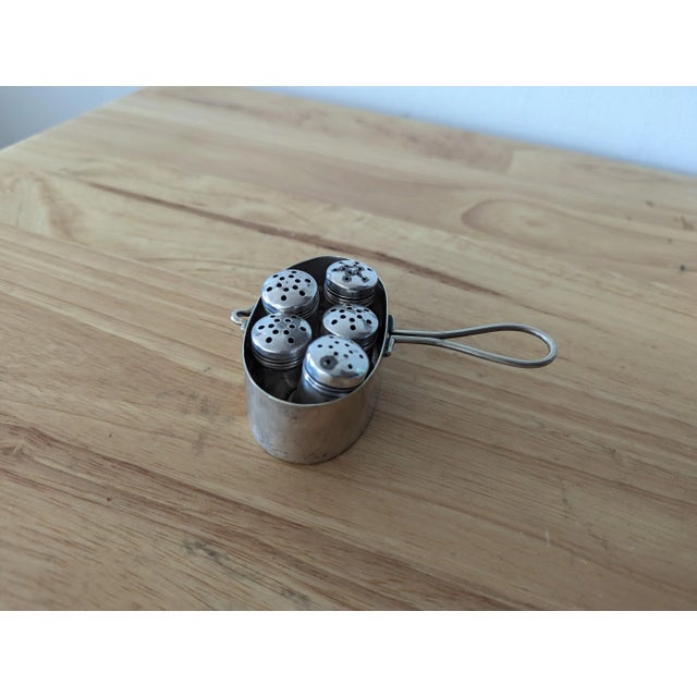 Silver Vintage Silver Spice/Salt Shakers -6 Pieces For Sale - Image 8 of 8
