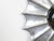 Mid 20th Century Vintage Italian Midcentury Silver Leaf Sunburst Mirror with Beveled Plate For Sale - Image 5 of 8