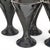 Mid 20th Century La Rochère Fidji Black Amethyst Pressed Glass Goblets, Set of Eight For Sale - Image 13 of 15