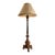 1950s French Carved Wood & Gilt Floor Lamp 71 Tall For Sale
