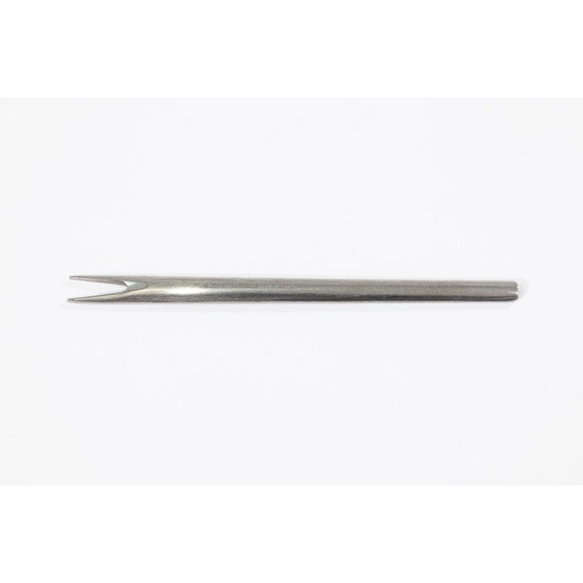 Metal 1920s Georg Jensen Serving Set Knife / Forks + Gense Pair of Teapots Stainless - 5 pcs For Sale - Image 7 of 11