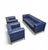 Vintage Sofa in Dark Blue Leather For Sale - Image 9 of 15