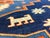 Blue 6ft 6in × 9ft 1in Persain Hand-Knotted Wool Tribal Area Rug For Sale - Image 8 of 12