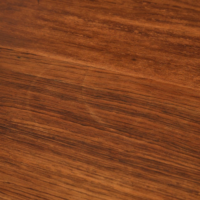 Rosewood and Teak Low Sideboard with Sliding Doors and Drawers, 1960s For Sale - Image 15 of 18