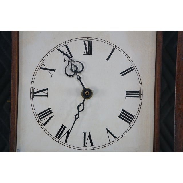 Vintage Chapman Federal Revival Mahogany Longcase Grandfather Case Clock Spain For Sale - Image 6 of 18