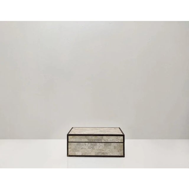 1970s Marble, Wood and Brass Box from Maitland Smith, 1970s For Sale - Image 5 of 18