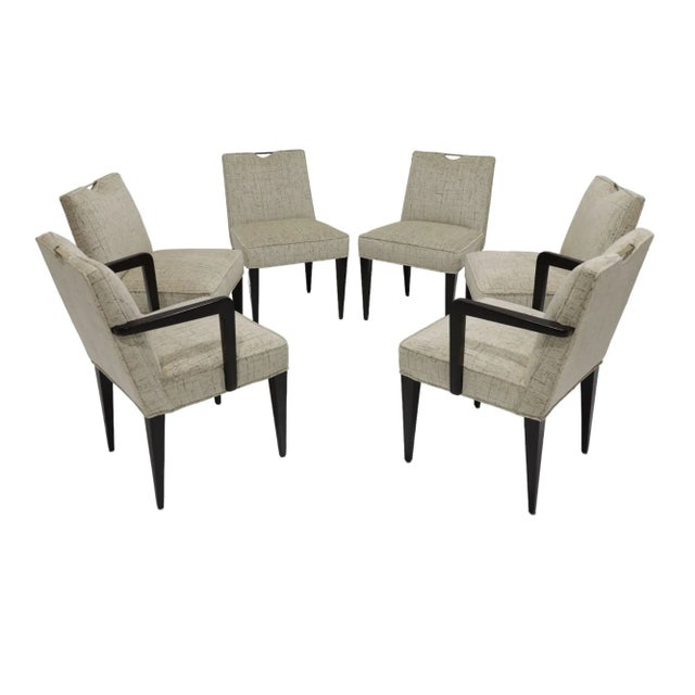 Mid-Century Modern Edward Wormley for Dunbar Dining Chairs, Set of Eight – Linherr Hollingsworth Upholstery For Sale - Image 3 of 11