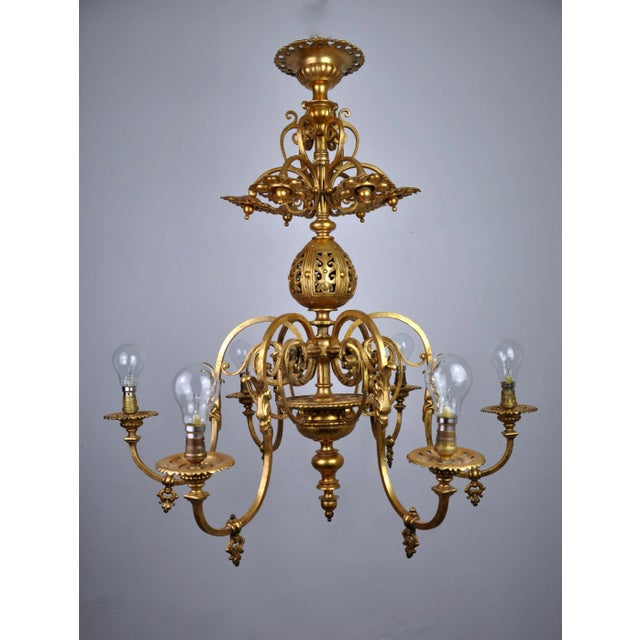 Antique French Chandelier For Sale - Image 4 of 13