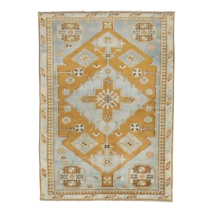 Mid 20th Century Vintage Caucasian Rug 3'4'' X 4'5''