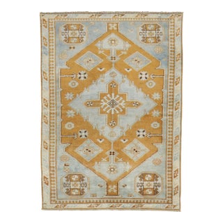 Mid 20th Century Vintage Caucasian Rug - 3'4" x 4'6" For Sale